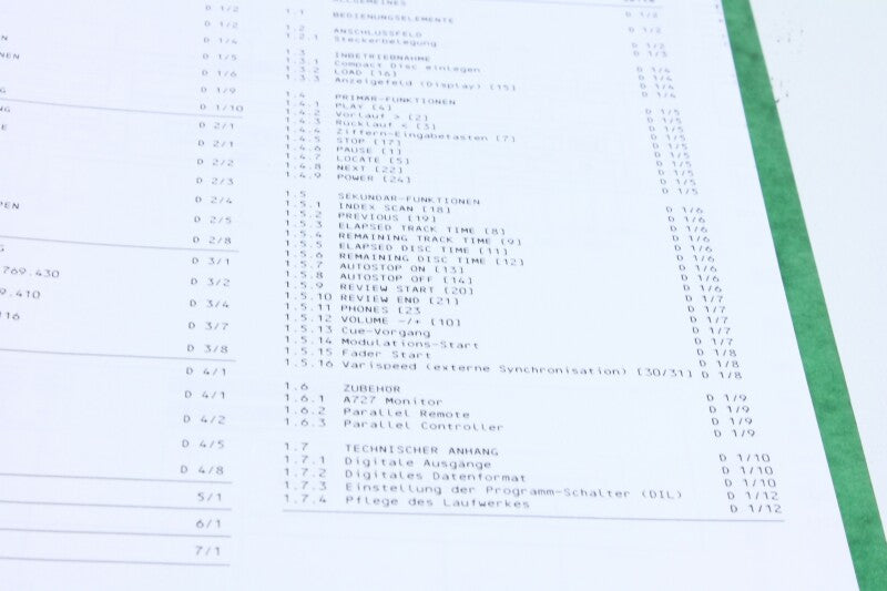 Studer A727 Gebruiksaanwijzing en Servicehandleiding