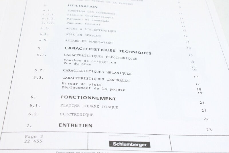 Schlumberger TD 200 handleiding