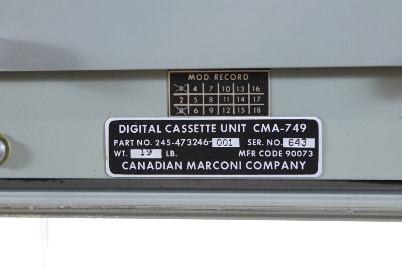 De Marconi Company digitale cassettereader CMA-749 (nr. 2)