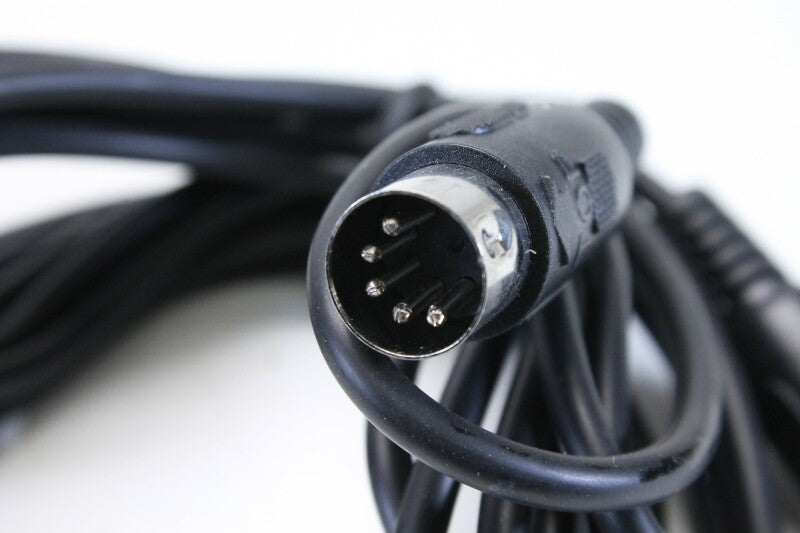 Onbekende 5-polige Din-kabel, mannelijk naar mannelijk, 3 meter lang - NOS!