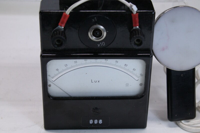 Onbekend foto-element S60 vintage lichtmeter in leren tas