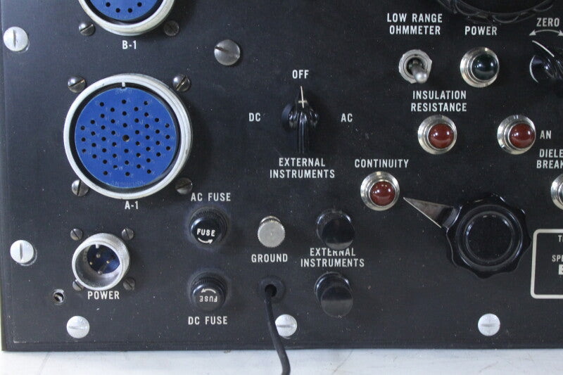 Industrial Instruments Inc. US Army Tester, Electrical Cable Harness Portable Type A-1