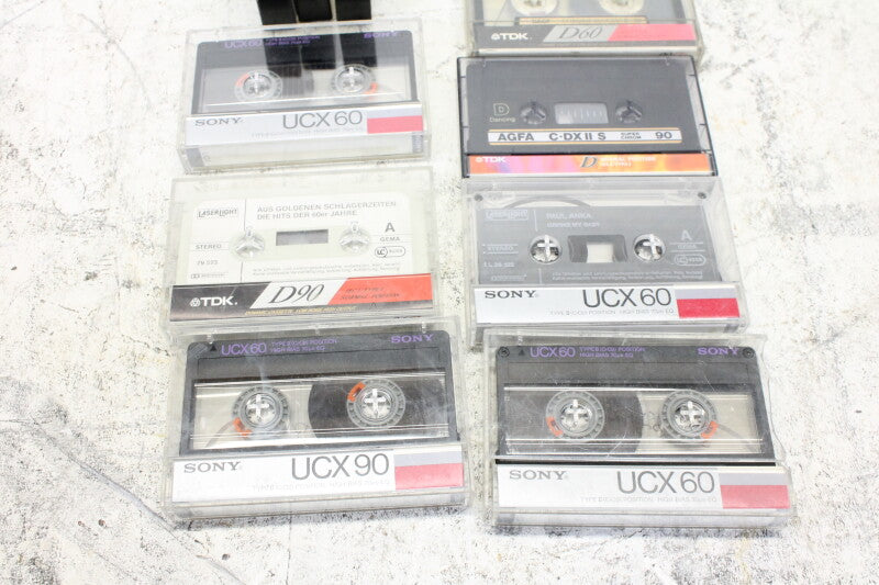 Divers assortiment gebruikte cassettes (11x)