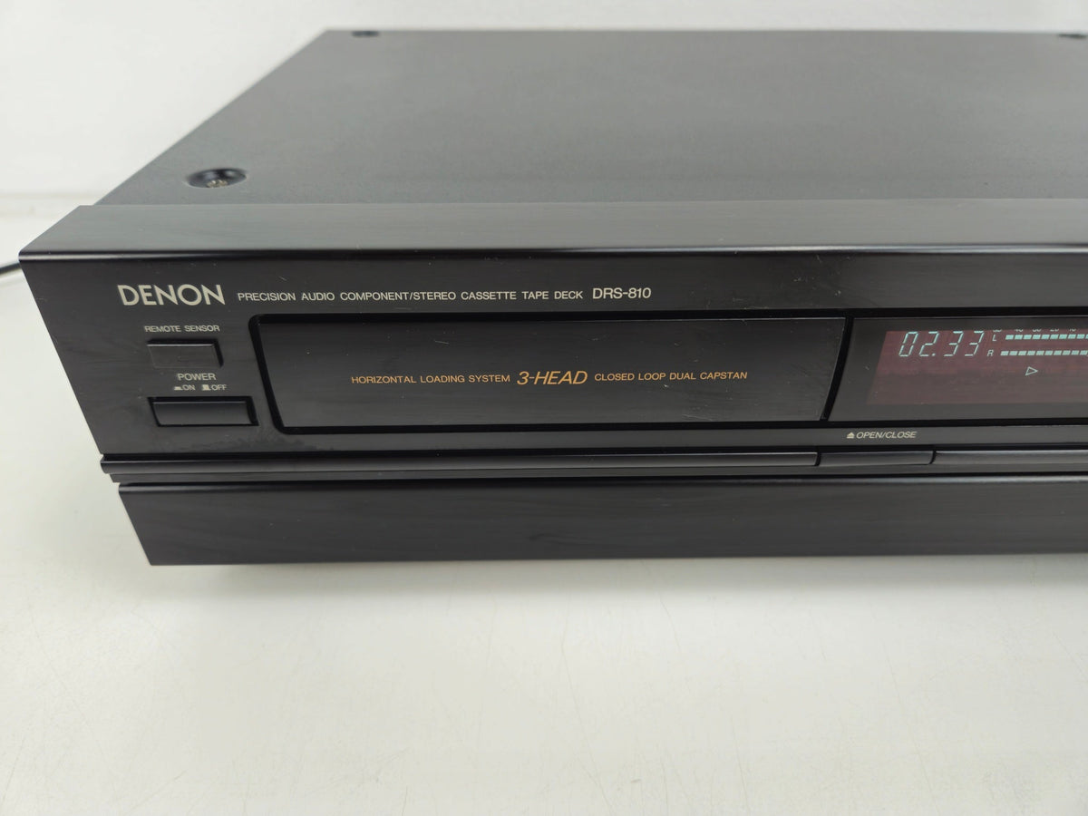 Denon - DRS-810 - Stereo 3-kops cassettedeck - Horizontale lader