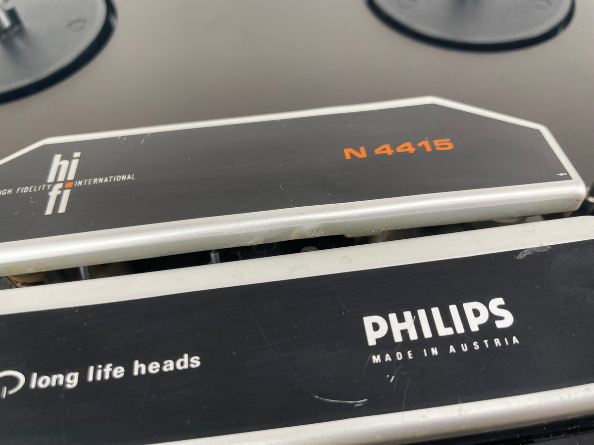 Philips - N4415 - Reel-to-Reel Recorder - 18 CM - 2-Head - Serviced (New Belts/Cleaned)
