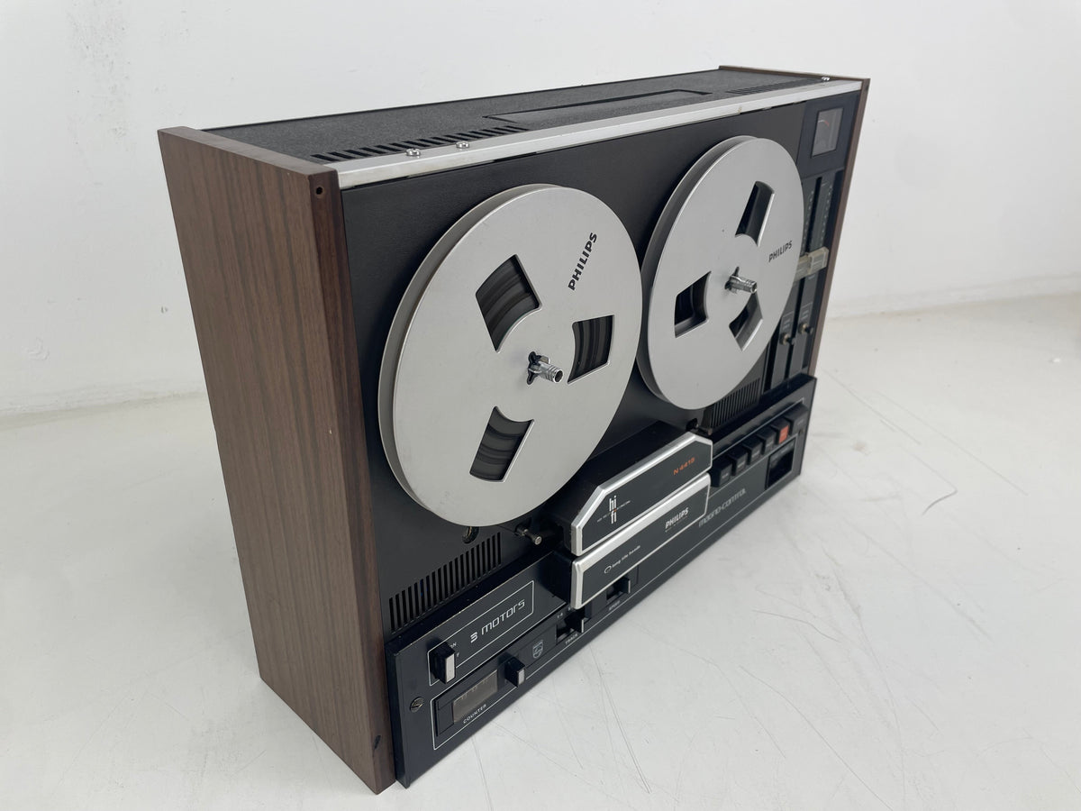 Philips - N4415 - Reel-to-Reel Recorder - 18 CM - 2-Head - Serviced (New Belts/Cleaned)