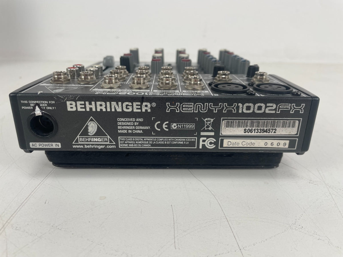 Behringer Xenyx 1002FX Mixer – Flightcase + Voetschakelaar