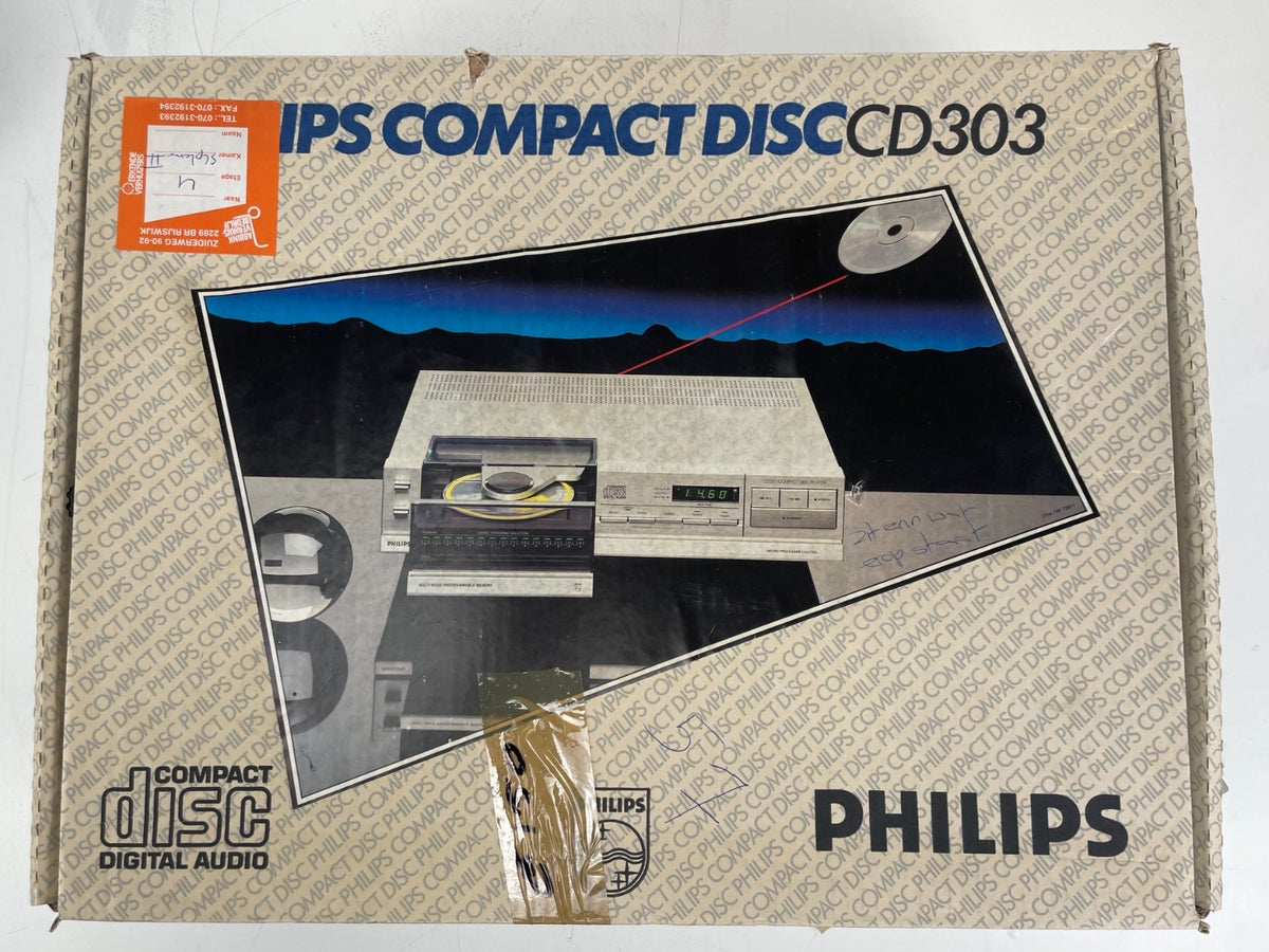 Philips CD303 CD-speler – Als nieuw – Originele doos & handleiding – Onderhouden