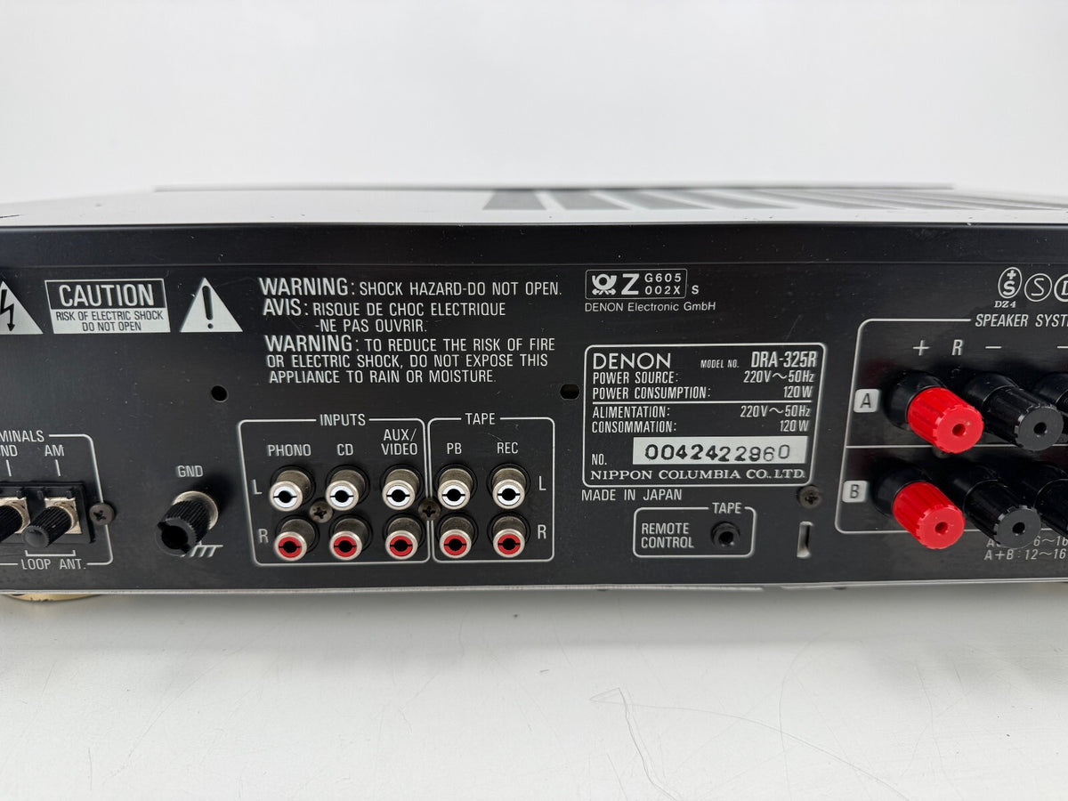 Denon DRA-325R Precision Audio Component / AM-FM Stereo Receiver