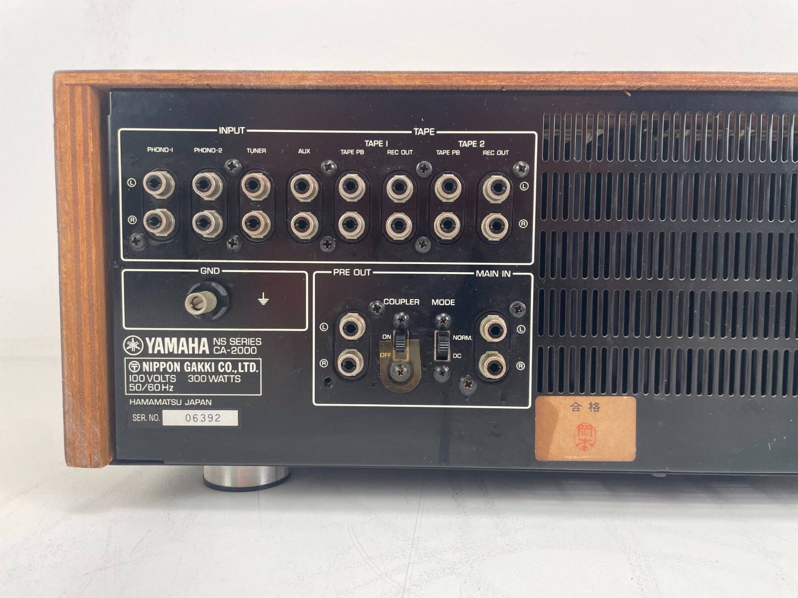 Yamaha CA-2000 Stereo Versterker – Nagekeken – 110V! - Originele import uit Japan