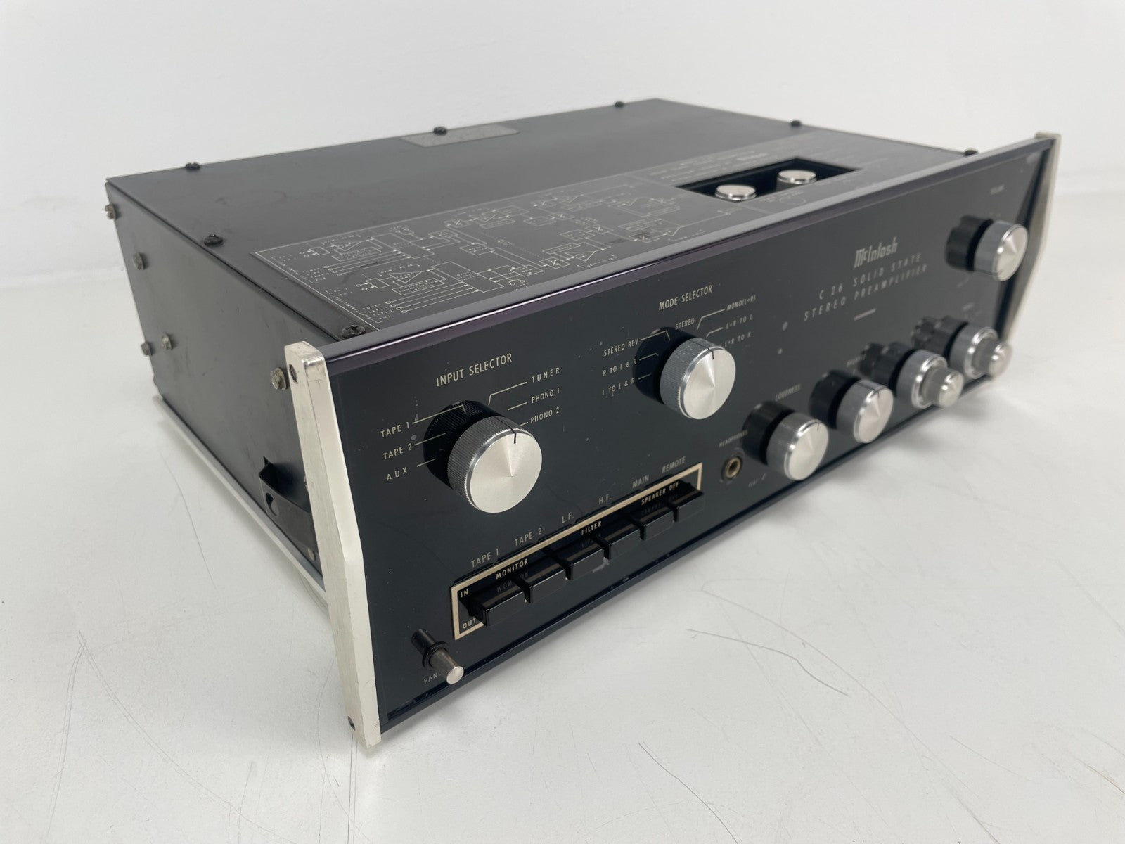 McIntosh C26 Stereo Preamplifier – Fully Serviced Recapped with Nichicons Manual