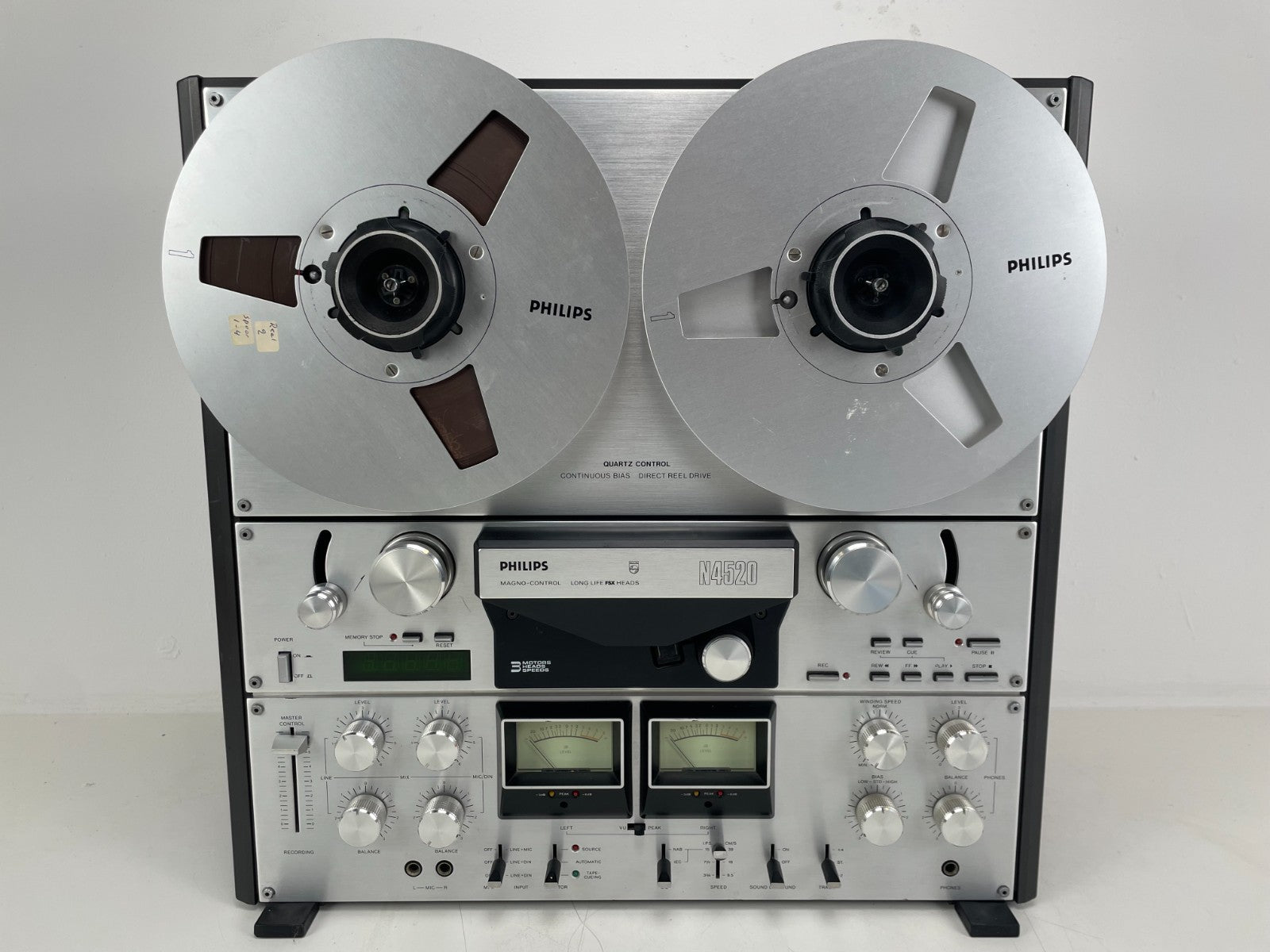 Philips - N4520 Reel-to-Reel Tape Recorder – 1/4 Inch – 4 Track