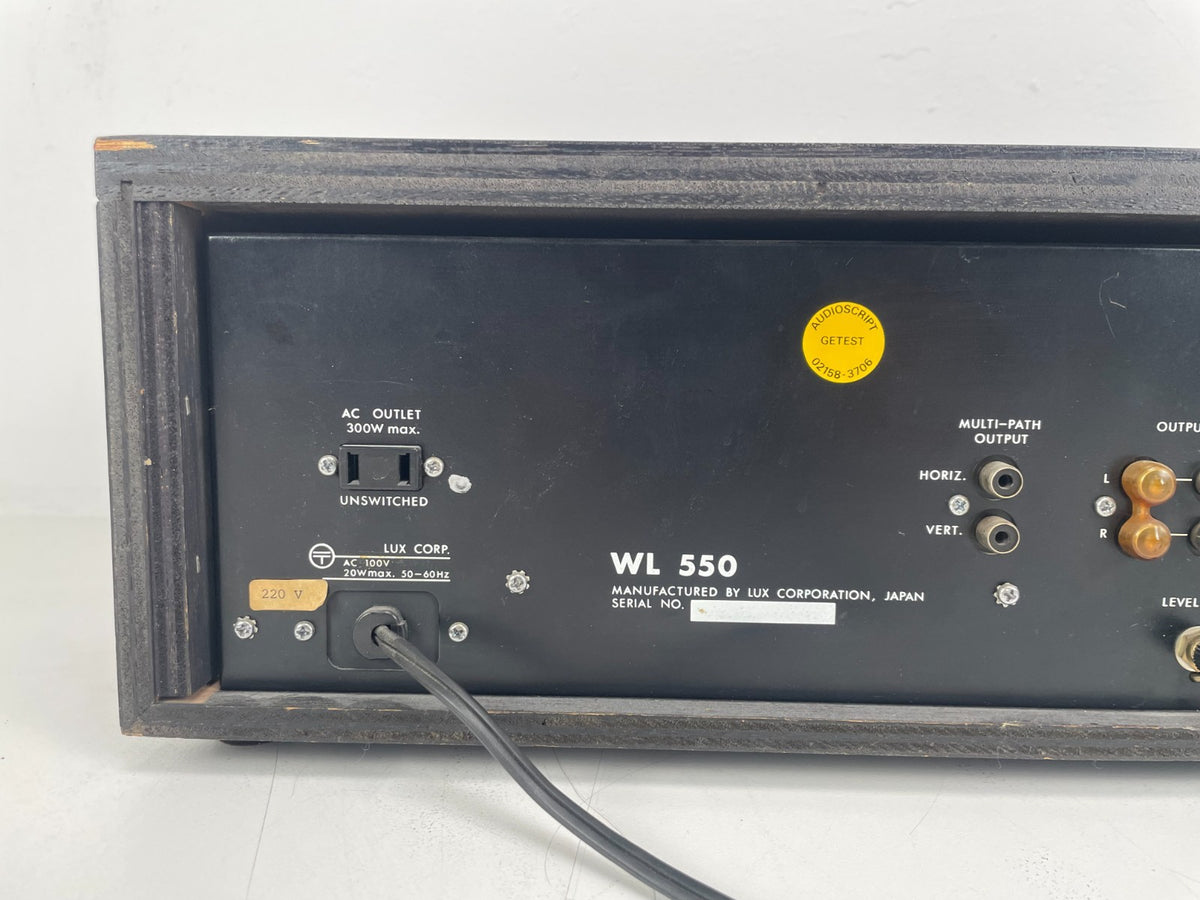 Luxman WL-550 Tuner – Onderhouden – Amerikaanse stekker / 220V – Met handleiding