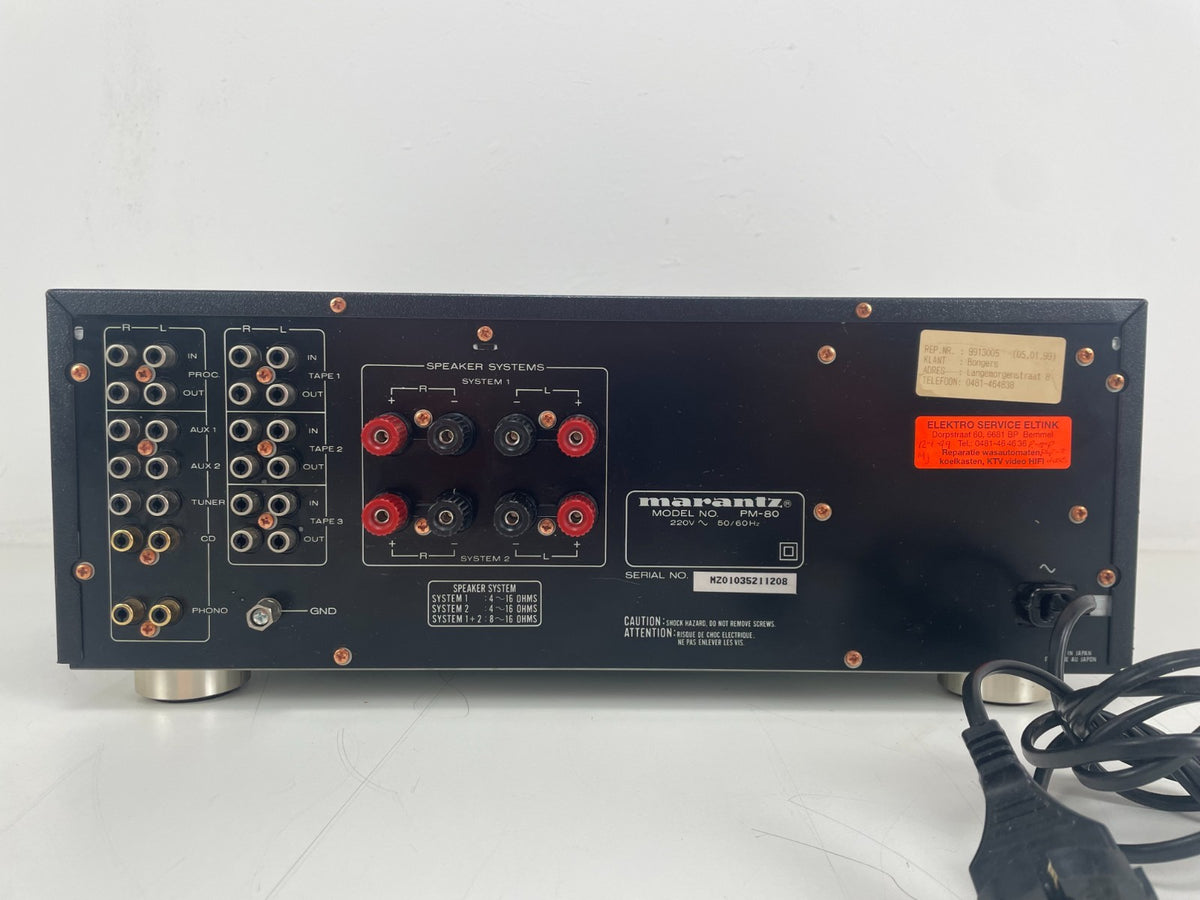 Marantz PM-80 Geïntegreerde Versterker - 100 watt in 8 Ohm - Gemaakt in Japan