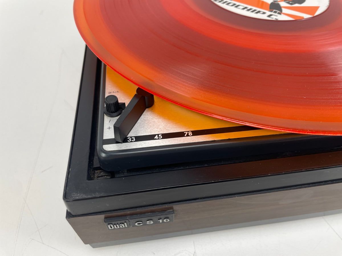 Dual 1214 turntable in  CS16 plinth - with dust cover - Shure SM75 D Cartridge