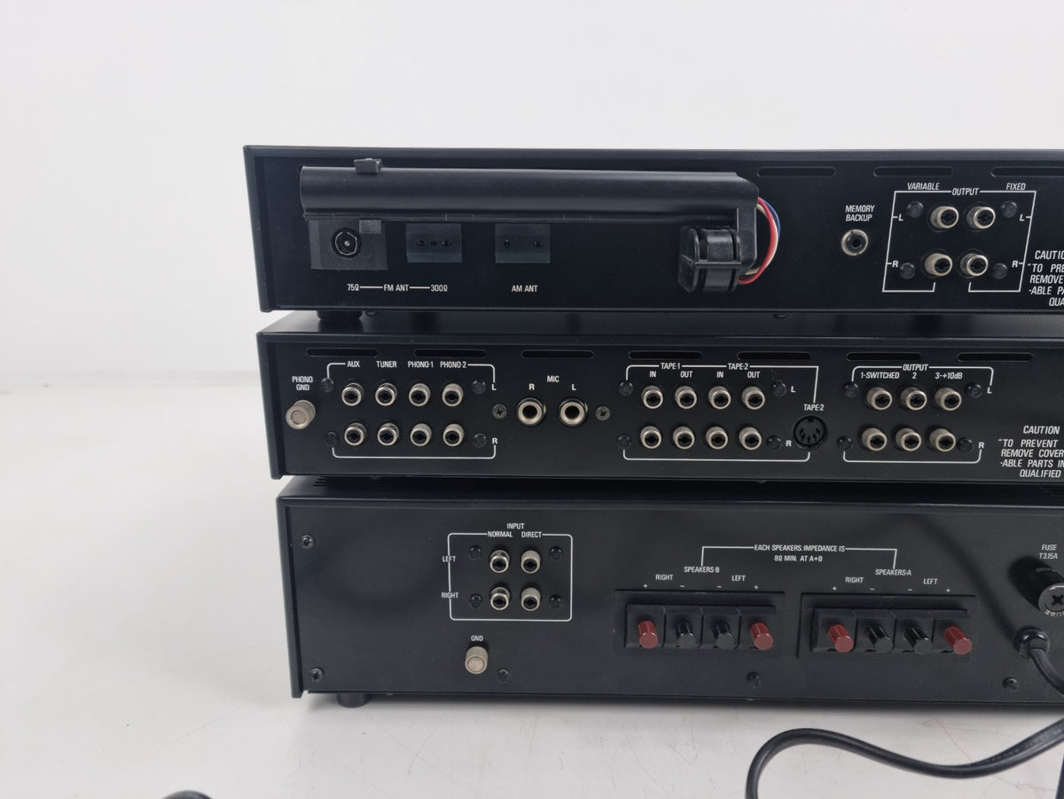 Philips (Zwarte Tulp) 22AH380 Stereo versterker - 22AH180 Tuner - 22AH280 Voorversterker - In Doos