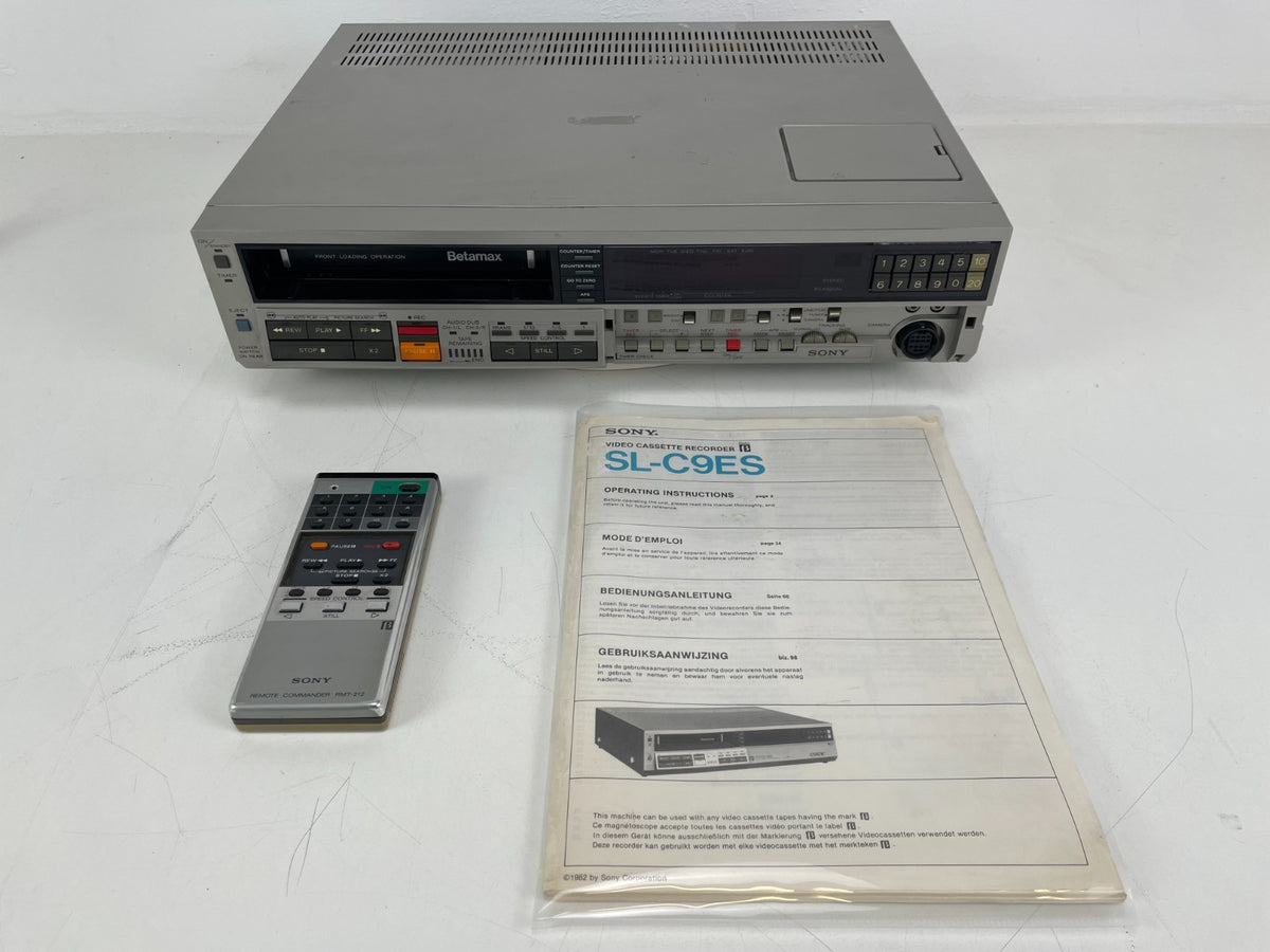 Sony Betamax SL-C9 ES – Serviced – Remote + Manual - Recapped