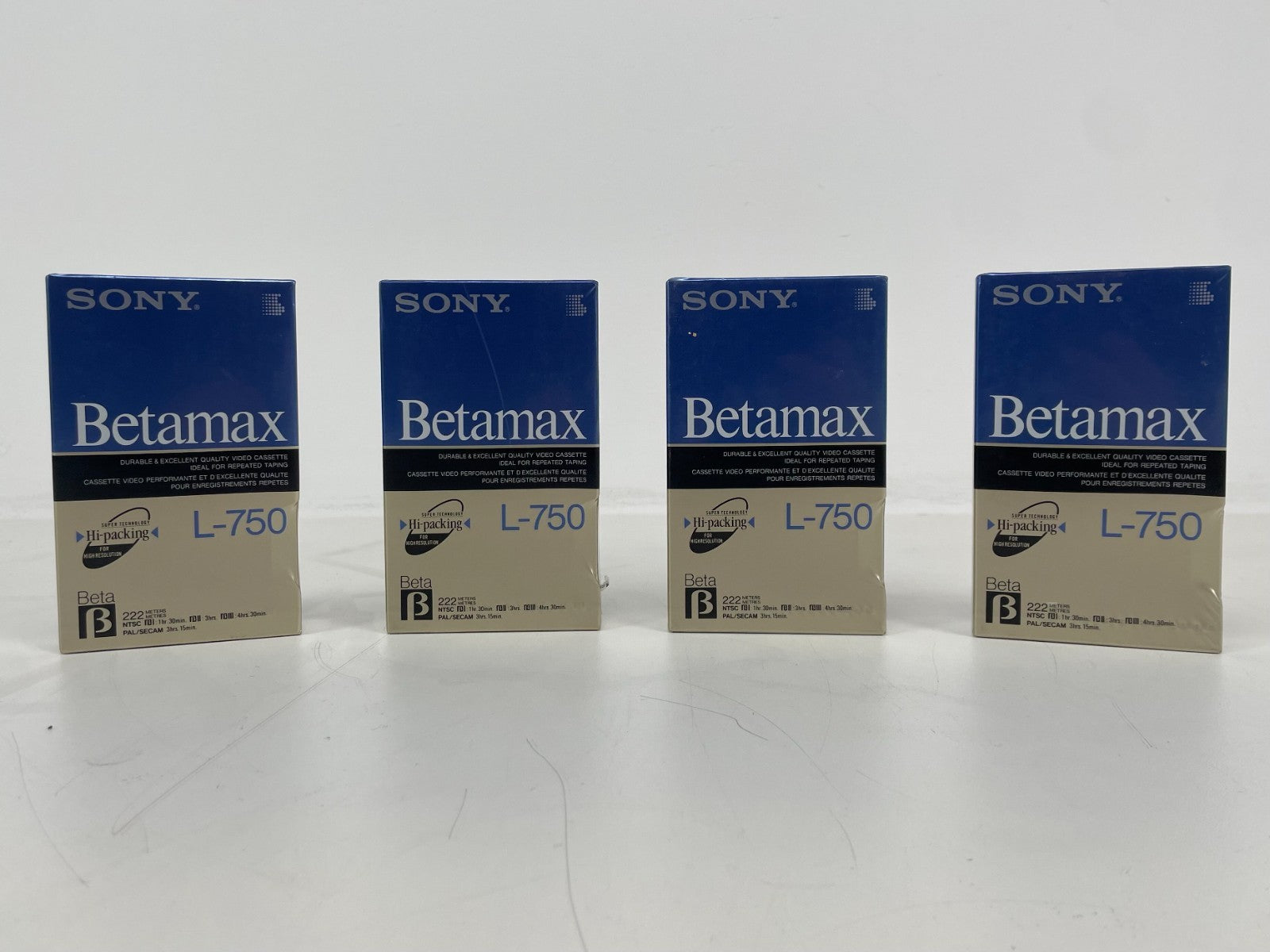 Sony Betamax L-750 videoband – NOS / Nieuw, ongebruikt – Verzegeld - Per stuk verkocht