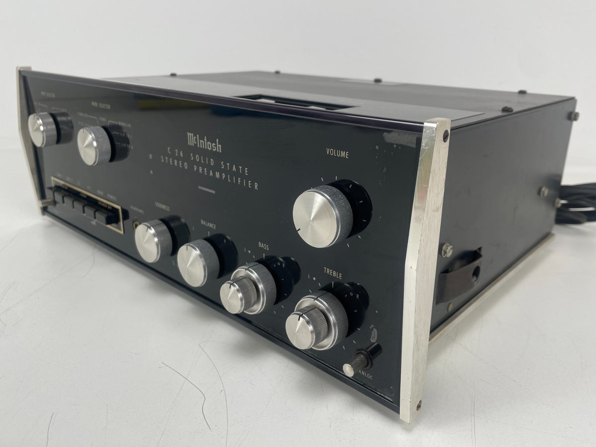 McIntosh C26 Stereo Preamplifier – Fully Serviced Recapped with Nichicons Manual