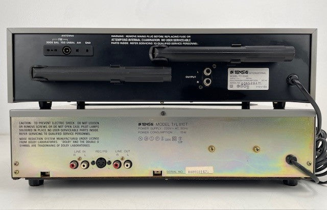 Tensai (Akai) TT-3345 AM/FM Tuner + TFL 810T Cassettedeck + TA2330 Versterker