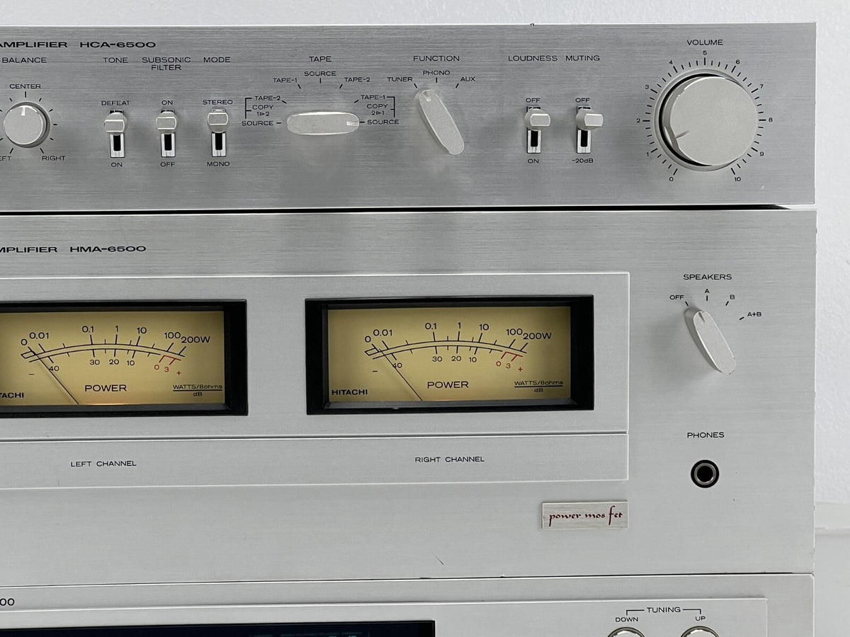 Hitachi HCA-6500 voorversterker - HMA-6500 eindversterker - FT-8000 tuner