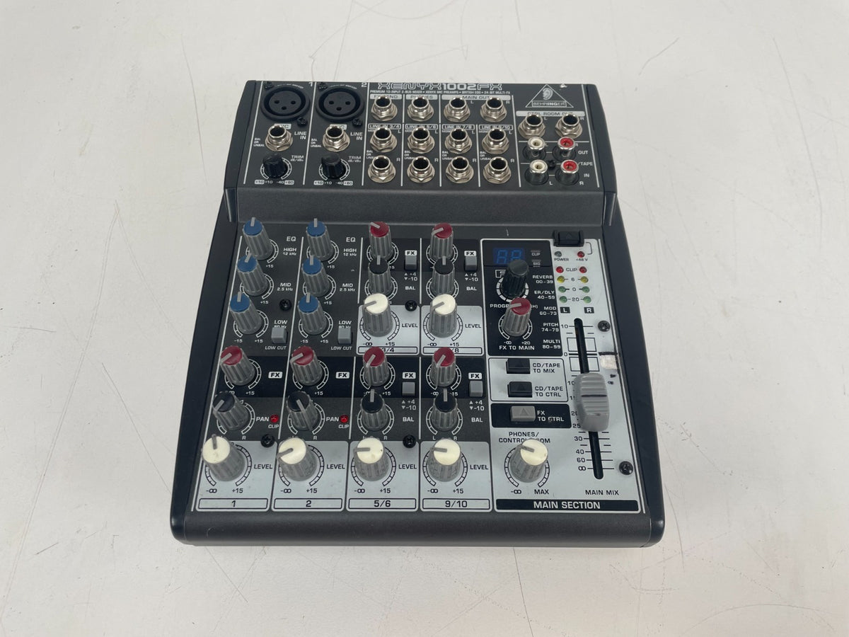 Behringer Xenyx 1002FX Mixer – Flightcase + Voetschakelaar
