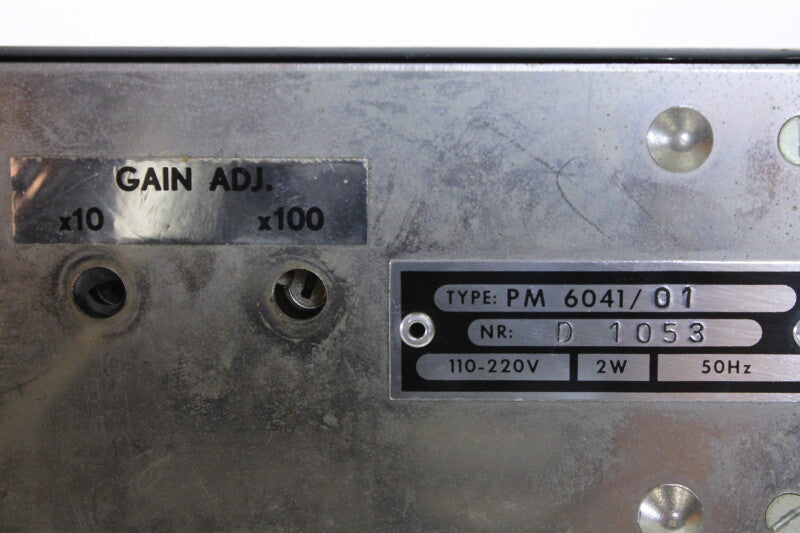 Philips jaren '60 voorversterker model PM6041 - 1 Hz - 500 kHz
