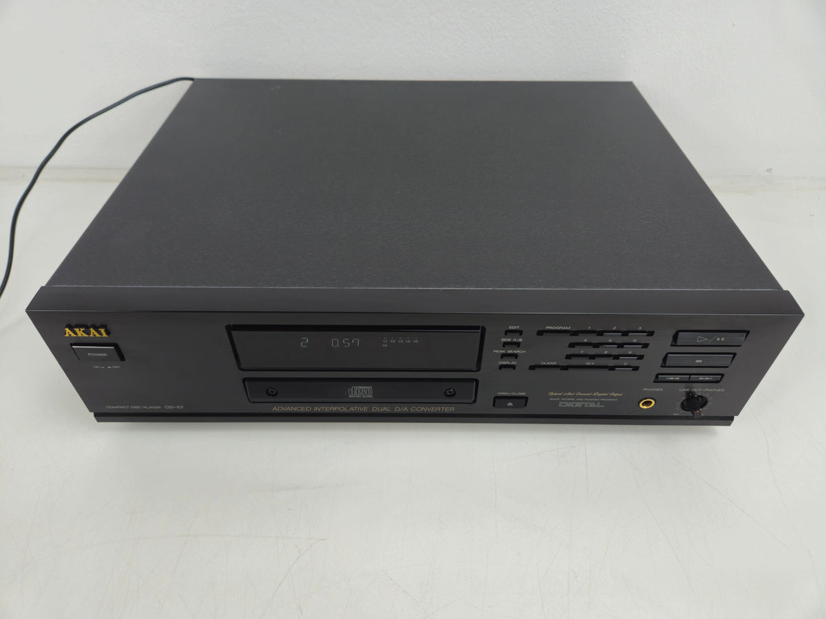 Akai - CD-57B - Compact Disc Player - Inc. Manual/Original Box/Remote - As New