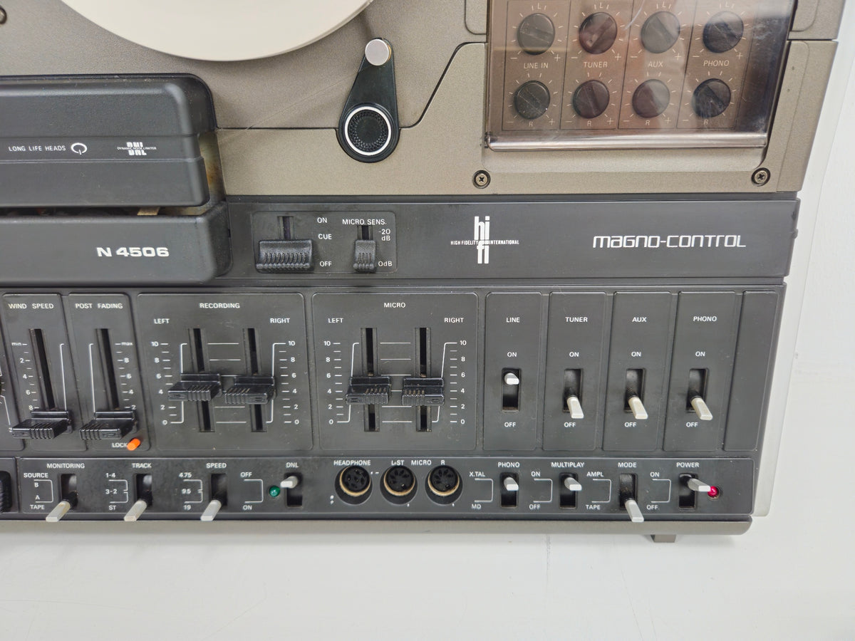 Philips - N4506 - Stereo Spoelenrecorder - Onderhouden (Nieuwe snaren)