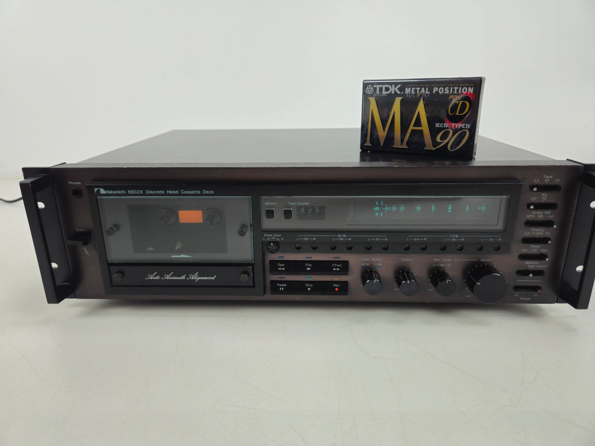 Nakamichi - 680ZX - Stereo Cassette Deck - Incl. 90m metalen tape - Onderhouden/gereviseerd