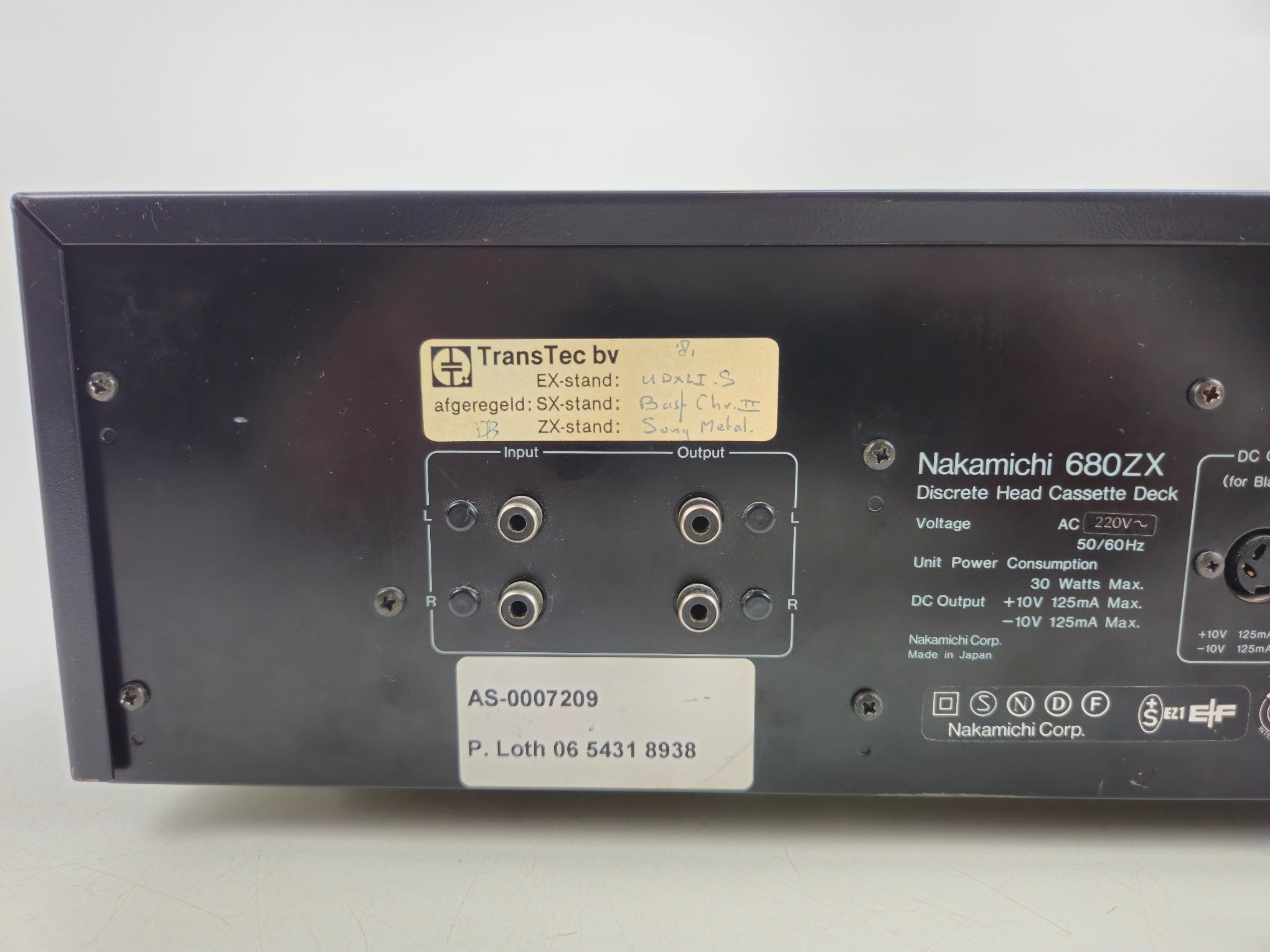 Nakamichi - 680ZX - Stereo Cassette Deck - Incl. 90m metalen tape - Onderhouden/gereviseerd