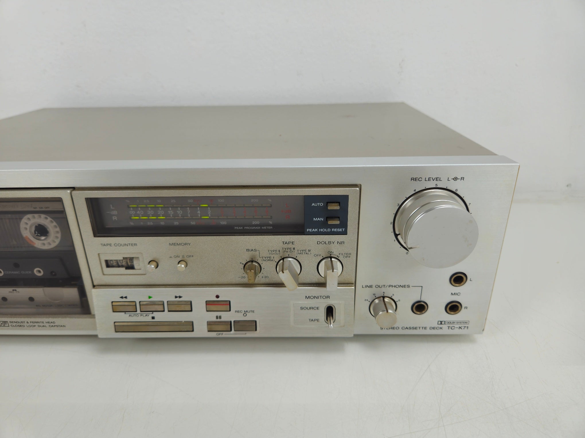 Sony - TC-K71 - Stereo 3-kops cassettedeck