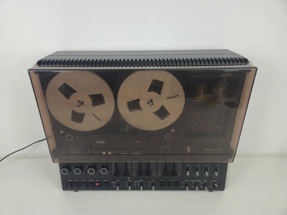 Philips N4515 Stereo Tape Deck - Dust cover - New Belts