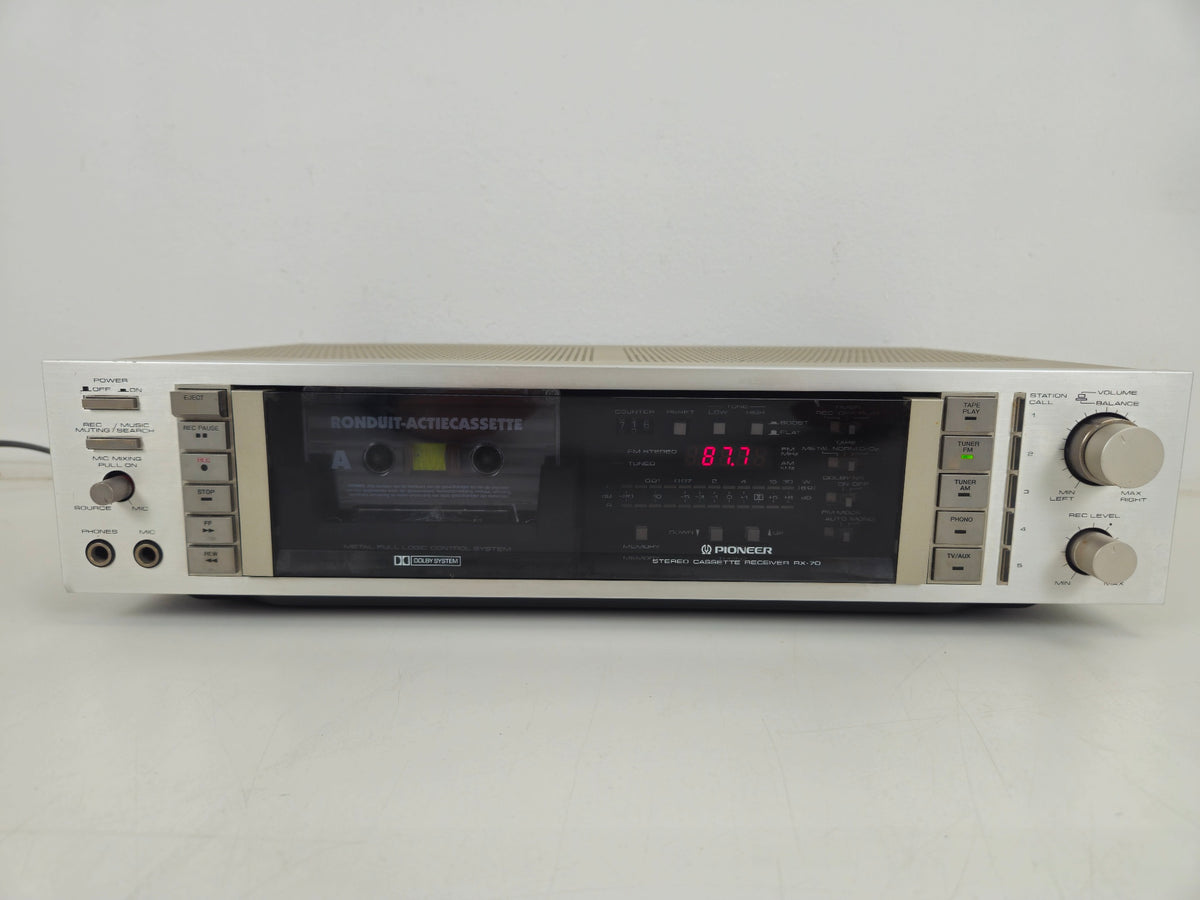 Pioneer - RX-70 - Stereo Cassette Receiver - Serviced (New Belts)