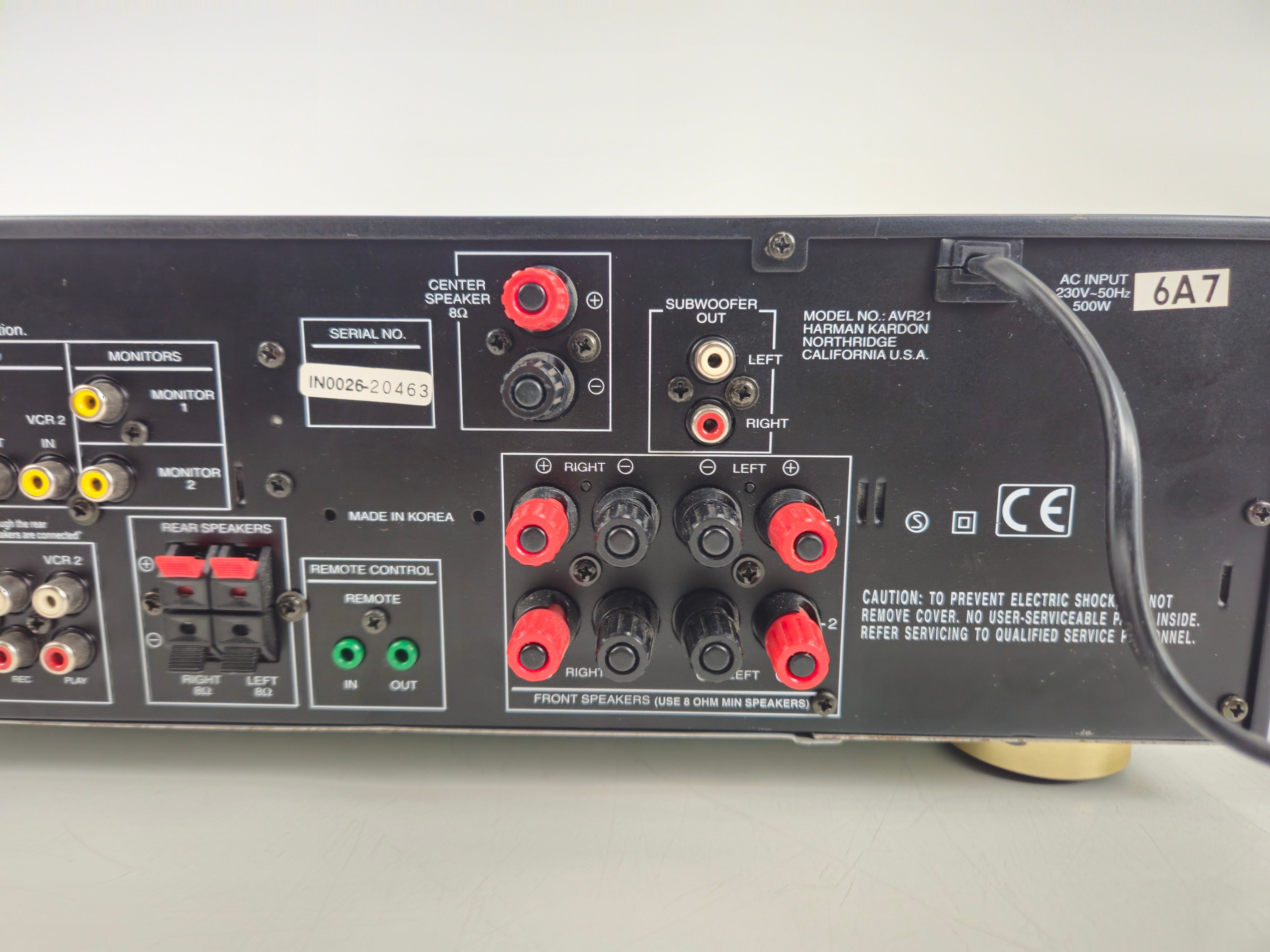 Harman/Kardon - AVR21 - Audio Video Receiver
