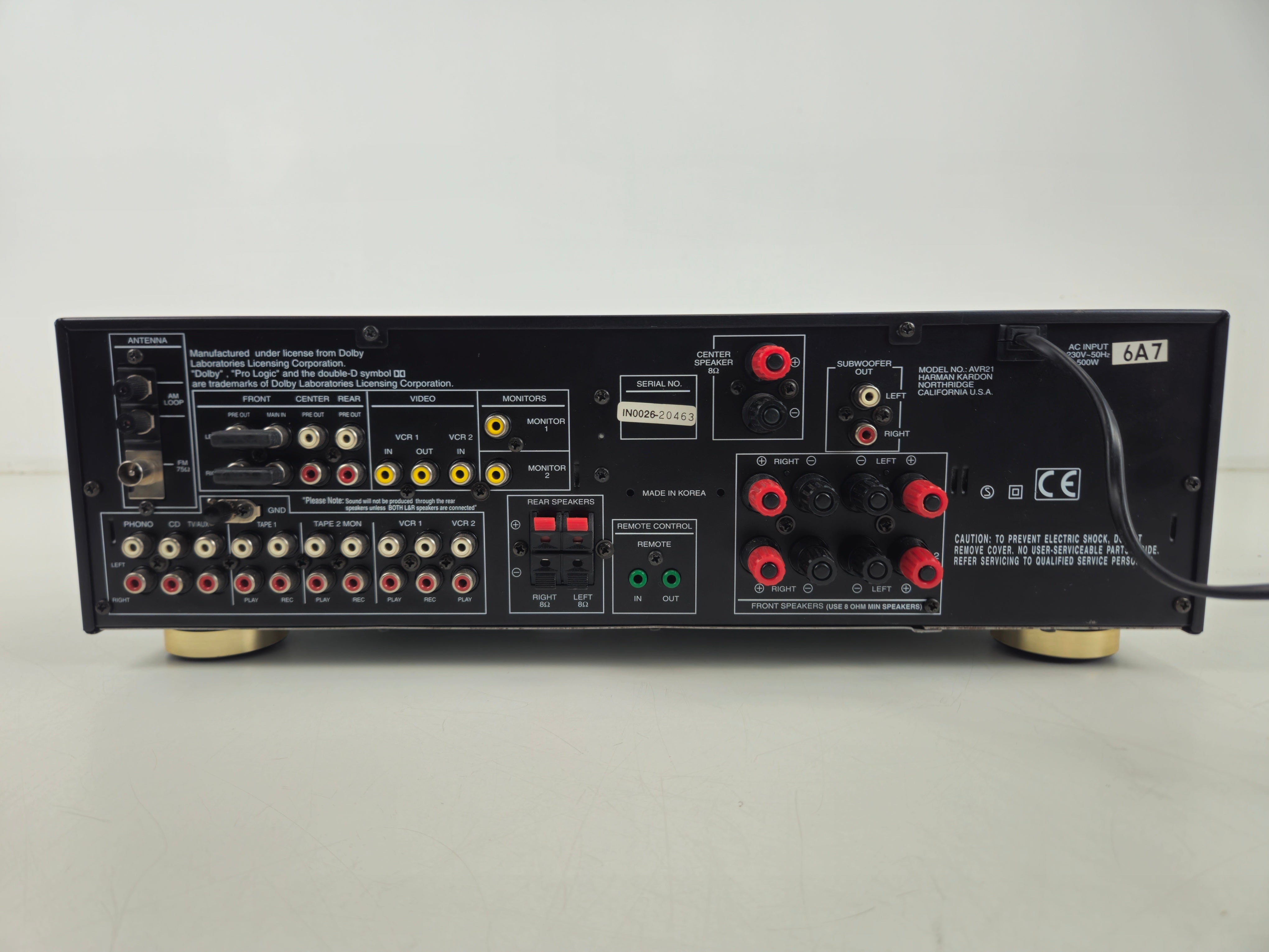 Harman/Kardon - AVR21 - Audio Video Receiver