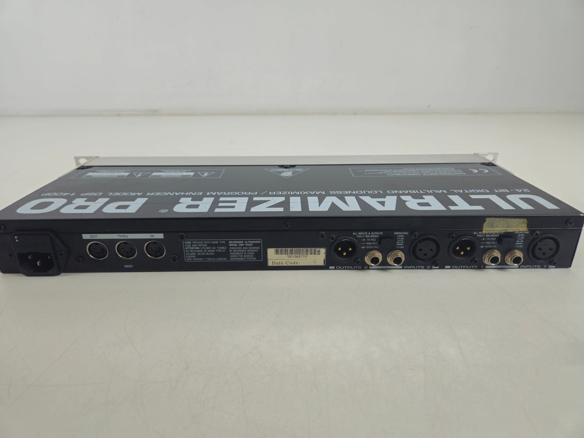 Behringer - DSP 1400P - Digital 2-Channel 2-Band Loudness Maximizer/Program Enhancer
