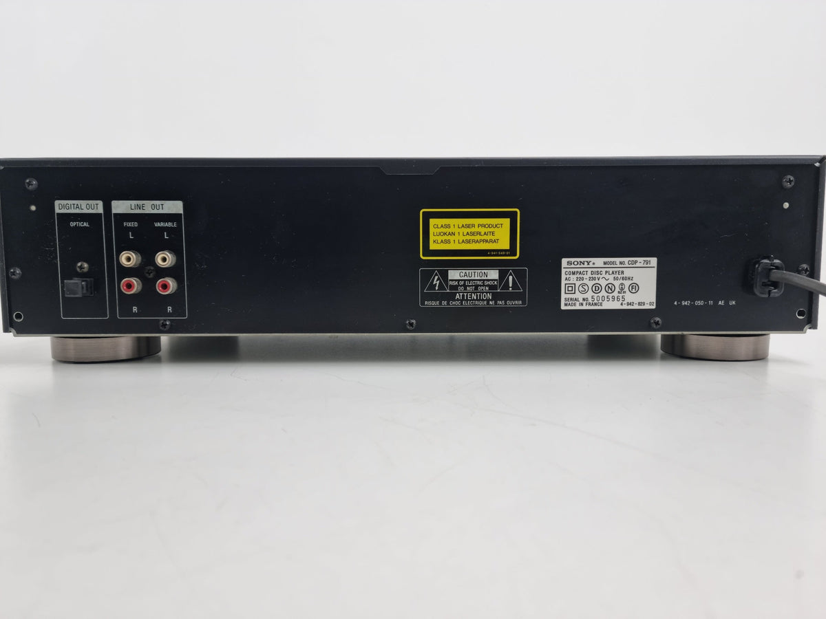 Sony - CDP 791 - Stereo compact disc-speler - In prachtige staat