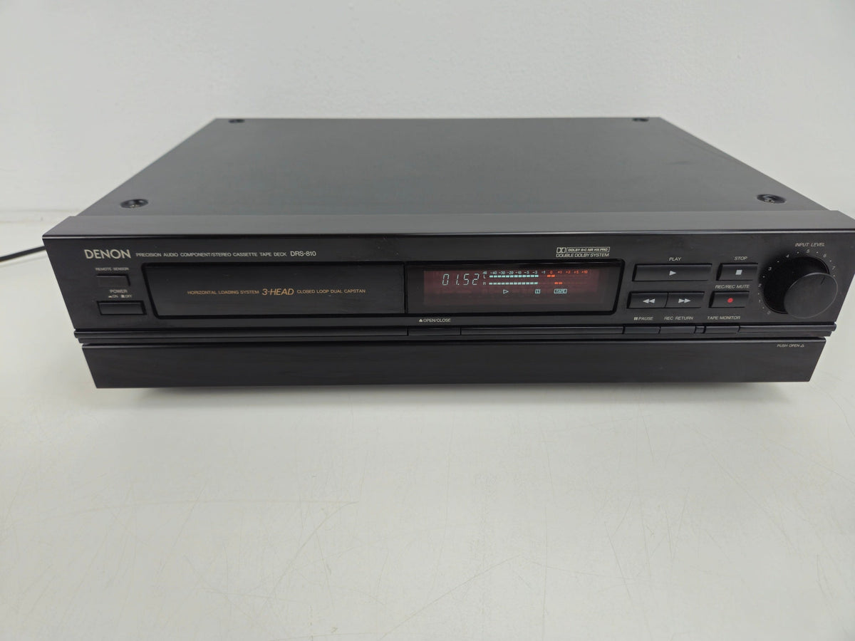 Denon - DRS-810 - Stereo 3-kops cassettedeck - Horizontale lader