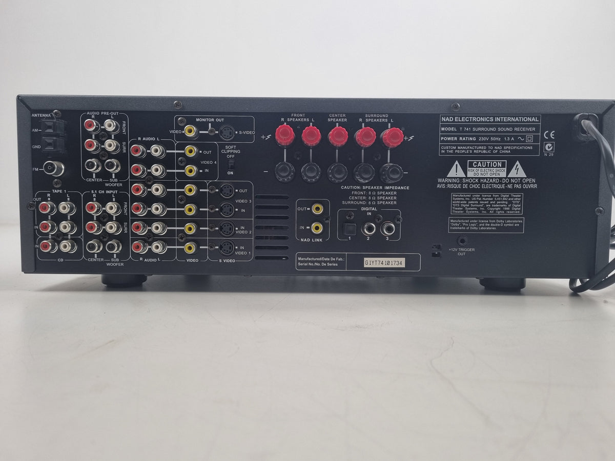 NAD - T741 - Surround Sound Receiver - With Manual