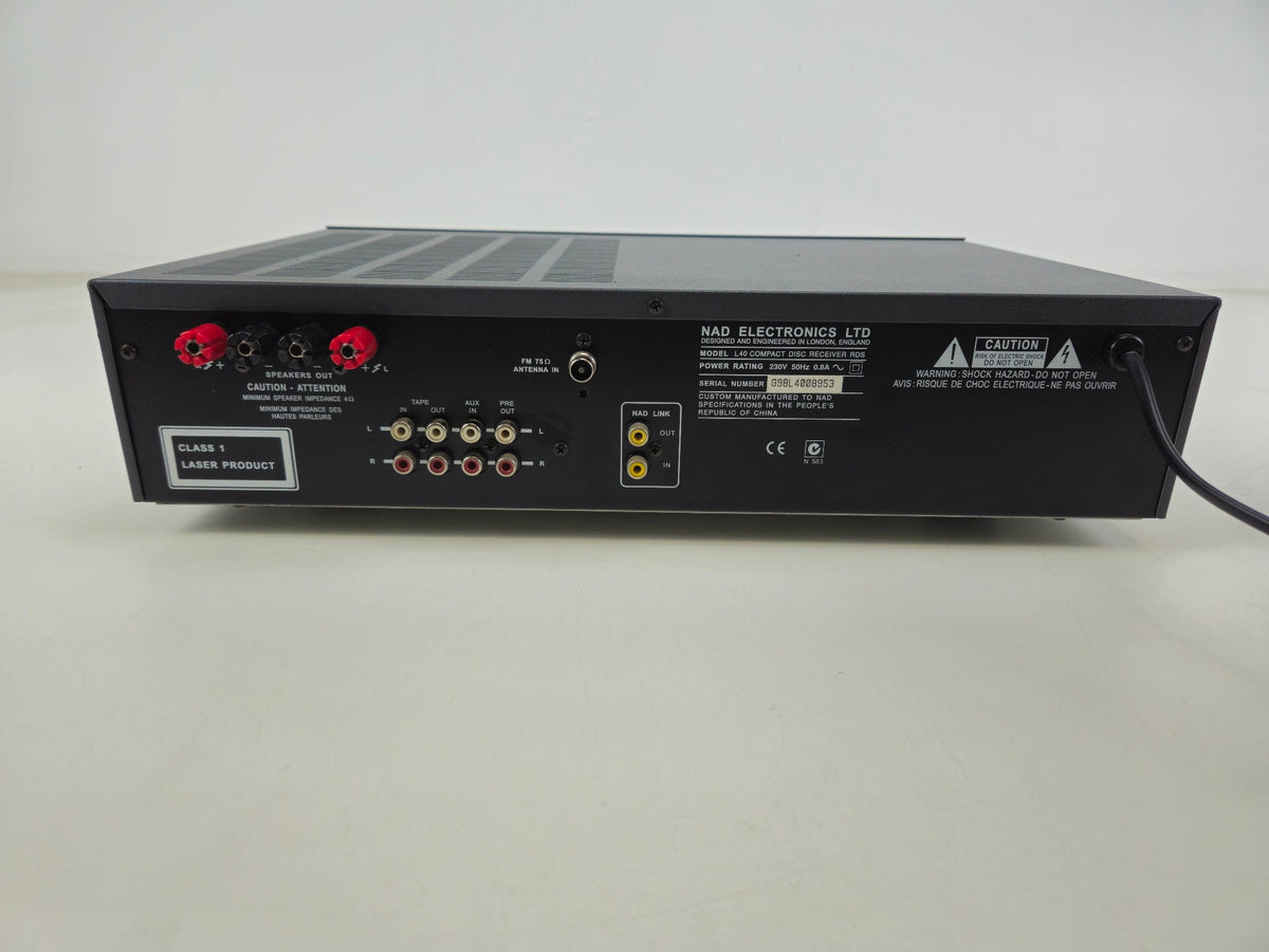 NAD - L40 - Compact Disc Receiver - Met afstandsbediening en handleiding