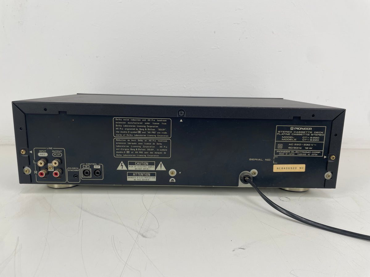Pioneer - CTS220 - Stereo Cassettedeck - Onderhouden (Nieuwe snaren)