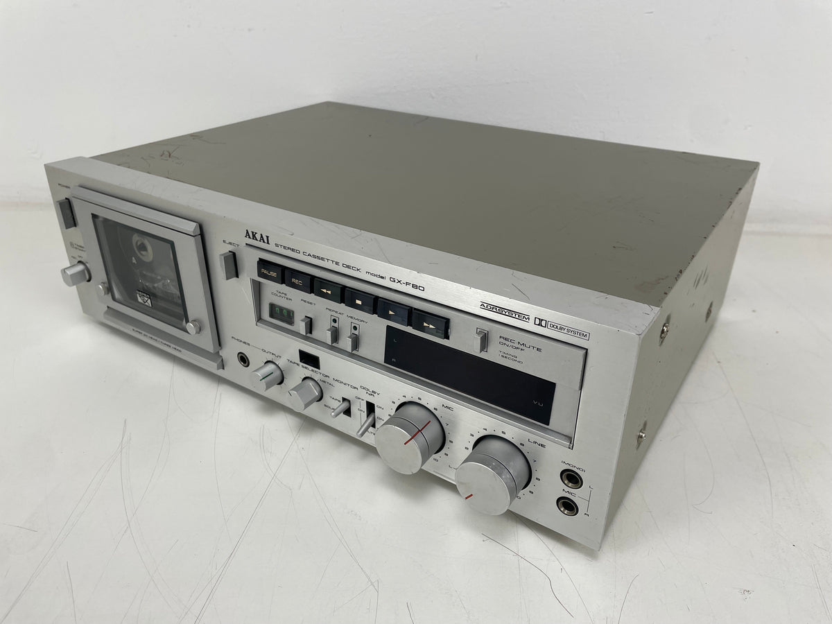 Akai - GX-F80 - Stereo Cassette Deck - GX-Head - 3-Head - Serviced