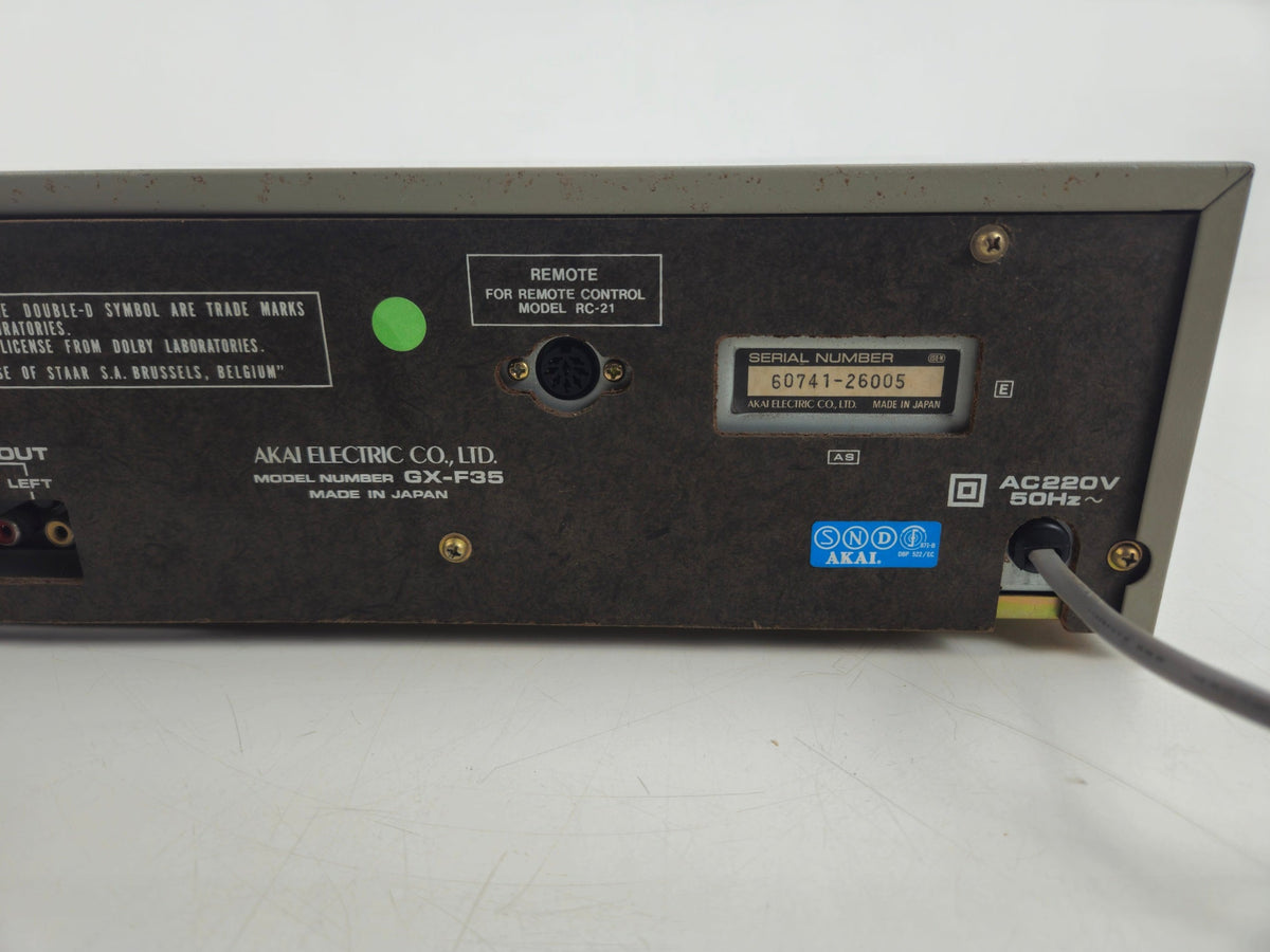 Akai - GX-F35 - Stereo Cassette Deck