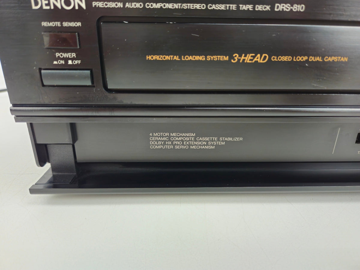 Denon - DRS-810 - Stereo 3-kops cassettedeck - Horizontale lader