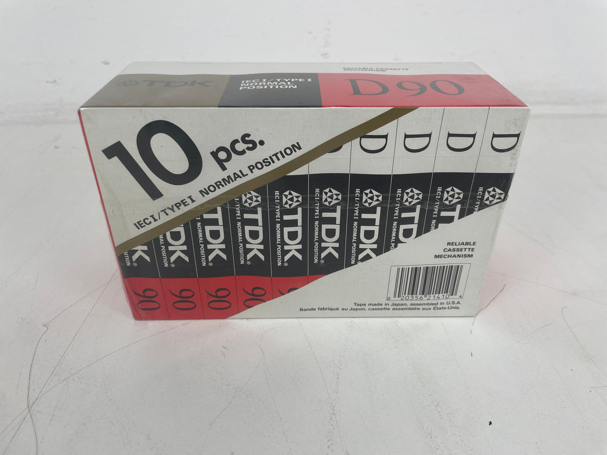 TDK - D-90A - Cassettebandje - 10 stuks - NOS - Geseald