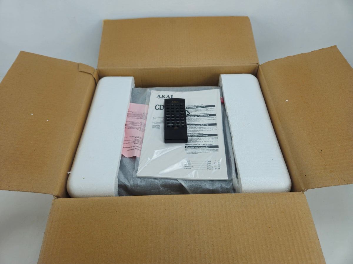 Akai - CD-57B - Compact Disc-speler - Incl. Handleiding/Originele Doos/Afstandsbediening - Als Nieuw