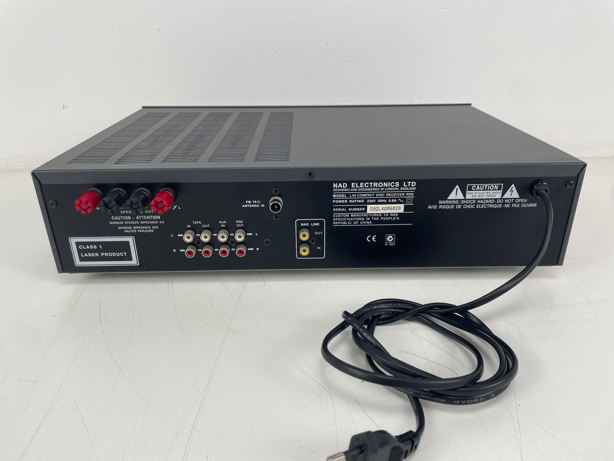 NAD - L40 - Compact Disc Receiver - Inc. Remote