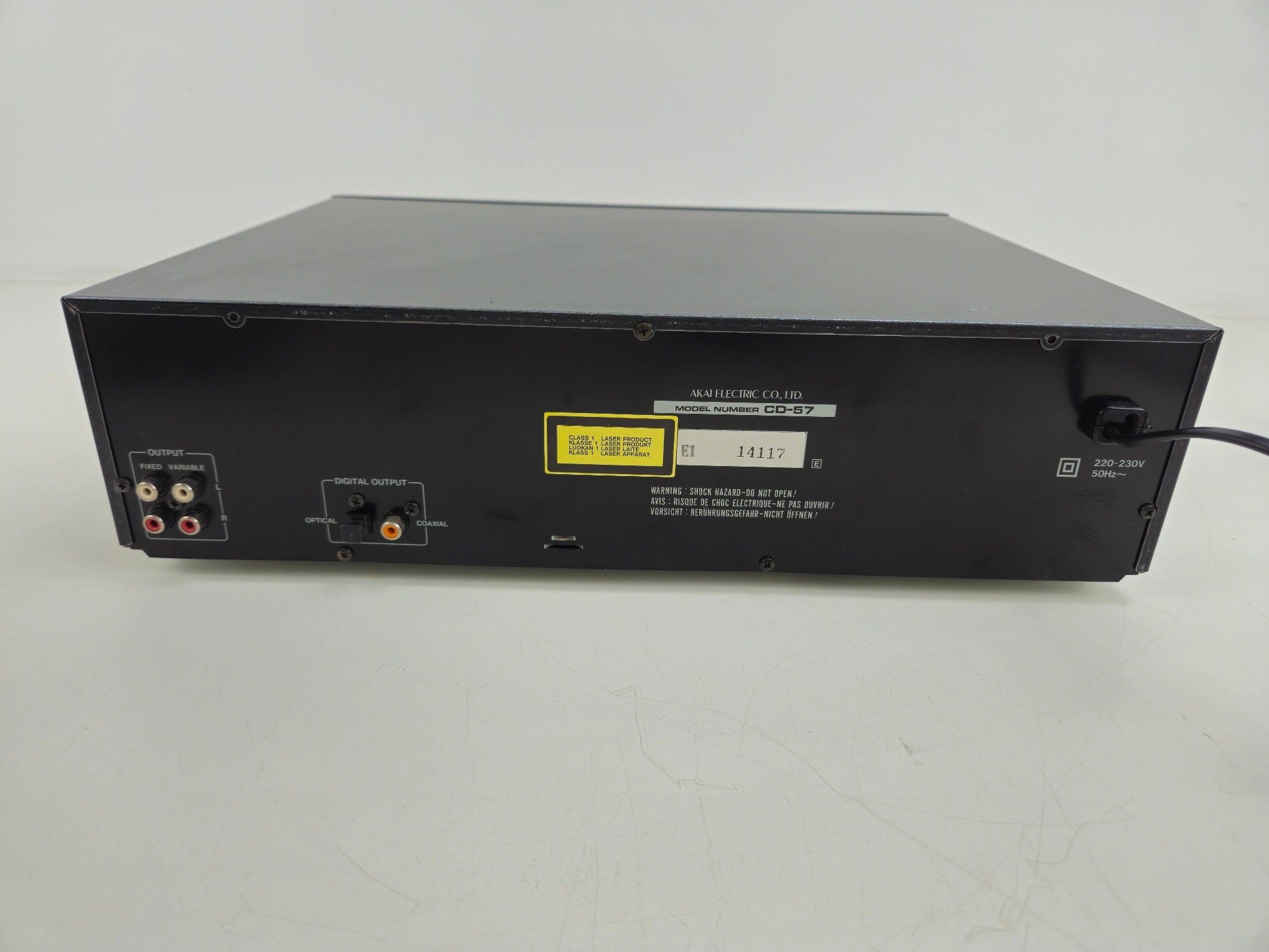 Akai - CD-57B - Compact Disc-speler - Incl. Handleiding/Originele Doos/Afstandsbediening - Als Nieuw