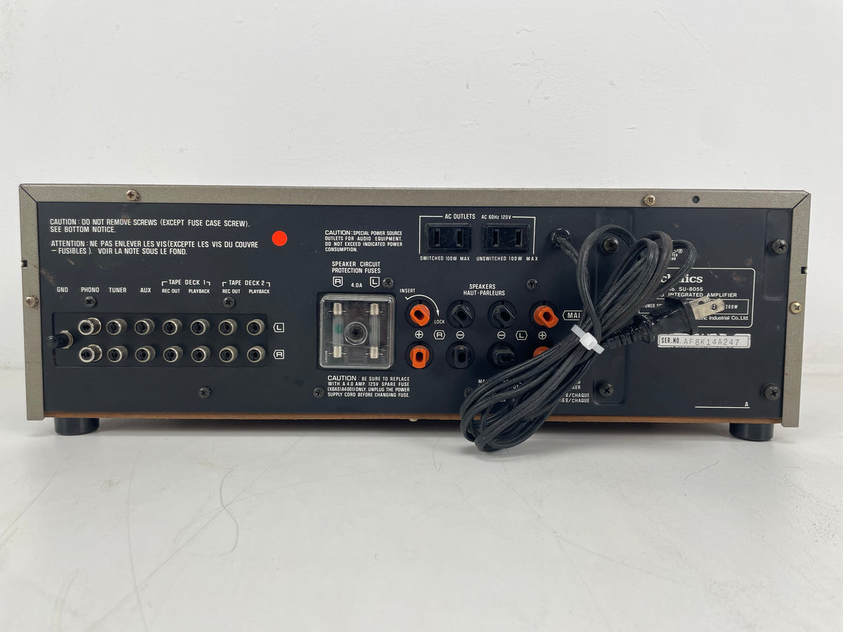 Technics - SU-8055 - Stereo Integrated Amplifier - 120V - Fully Serviced
